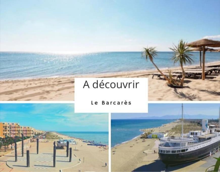 Superbe Studio Renove Avec Piscine Et Vue Marina Le Barcarès エクステリア 写真